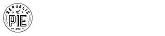Official Republic of Pie logo in Black and white